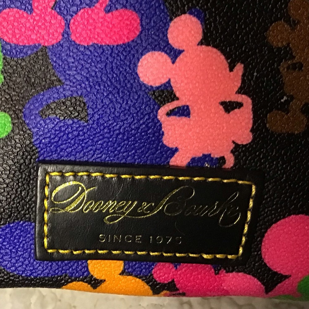 New Rare Leather Dooney Bourke Mickey Mouse Leather Purse - Picture 3 of 7